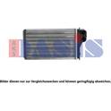 Radiator, engine cooling AKS DASIS - 169001N