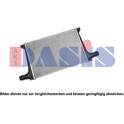 Intercooler, inlaatluchtkoeler AKS DASIS - 047058N