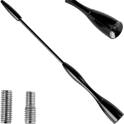16cm black aluminum antenna with 5/6mm screw-on adapter AMIO - 01052