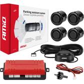 Radar de recul 4 capteurs noirs 18mm + buzzer  AMIO - 01576