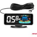Radar de recul 8 capteurs noirs 18mm + écran LED 3d premium  AMIO - 03192