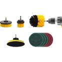 Drill brush set - 10 pieces AMIO - 02593