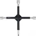 Clé en croix renforcée avec cache caoutchouté 17-19-21mm 1/2"  AMIO - 02402