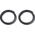 Svarta U-formade dörrskyddslister - 2 x 650 mm - Amio AMIO - 02233