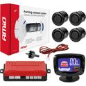 4-sensor black 18mm reversing radar + premium 3D LED screen AMIO - 01578