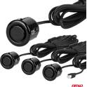 4-sensor black 18mm reversing radar + premium 3D LED screen AMIO - 03186