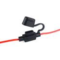 Mini fuse holder with 30cm cable AMIO - 02336