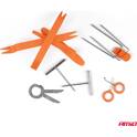 12-piece tool kit for removing trim, upholstery, and car radios AMIO - 03134