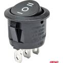 Round switch 12/24v 20a max AMIO - 03614