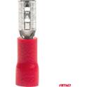 Rote Flachklemmen für weibliche Anschlüsse, 3,8 mm², 0,51,5 mm², 10 A, 10 Stück AMIO - 03060