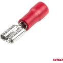 Rote Flachklemmen für weibliche Anschlüsse, 5,6 mm², 0,51,5 mm², 10 A, 10 Stück AMIO - 03061