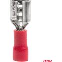Rote Flachklemmen für weibliche Anschlüsse, 7,4 mm², 0,51,5 mm², 10 A, 10 Stück AMIO - 03062