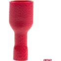Rote runde Buchsenklemmen 6,6 mm 0,51,5 mm² 10 A 10 Stück AMIO - 03063