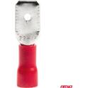 Rote Flachklemmen für Stecker, 6,3 mm² (0,51,5 mm²), 10 A, 10 Stück AMIO - 03066
