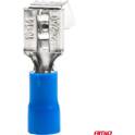 Blaue, flache Klemmen für Steckverbinder, 7,4/6,3 mm, 1,52,5 mm², 15 A, 10 Stück AMIO - 03069