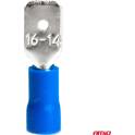 Blaue Flachsteckverbinder (männlich), 6,35 mm², 1,52,5 mm², 15 A, 10 Stück AMIO - 03070