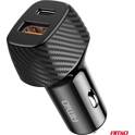 QC+PD 20W USB-A + USB-C Kfz-Ladegerät AMIO - 04282