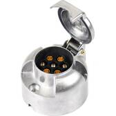 Prise remorque 7 broches 12v alu AMIO - 01257