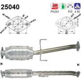 Catalizzatore marmitta catalitica AS - 25040