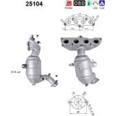 Catalizzatore marmitta catalitica AS - 25104