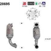 Catalizzatore marmitta catalitica AS - 28695