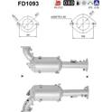 Diesel particulate filter AS - FD1093