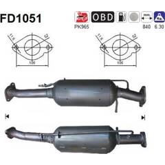 Filtre à particules (échappement) AS - FD1051