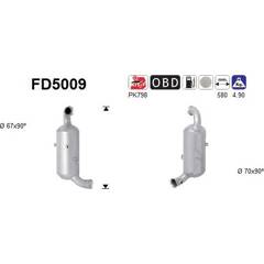Filtre à particules (échappement) AS - FD5009