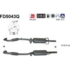 Filtre à particules (échappement) AS - FD5043Q