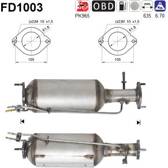 Filtro antiparticolato / particellare, Impianto gas scarico AS - FD1003