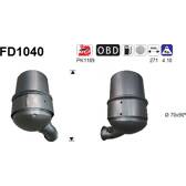 Filtro antiparticolato / particellare, Impianto gas scarico AS - FD1040
