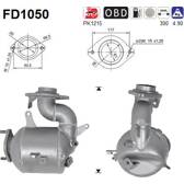 Filtro antiparticolato / particellare, Impianto gas scarico AS - FD1050