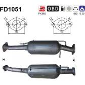 Filtro antiparticolato / particellare, Impianto gas scarico AS - FD1051