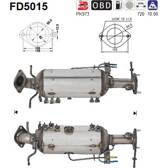 Filtro antiparticolato / particellare, Impianto gas scarico AS - FD5015