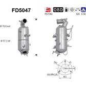 Filtro antiparticolato / particellare, Impianto gas scarico AS - FD5047