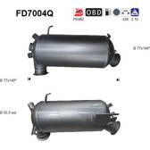 Soot-/ Particle Filter, exhaust system AS - FD7004Q