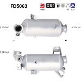 Sot-/partikelfilter, avgassystem AS - FD5063