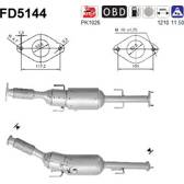 Sot-/partikelfilter, avgassystem AS - FD5144