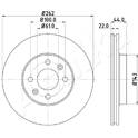 Brake disc set (2) ASHIKA - 60-00-0709