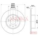 Brake disc set (2) ASHIKA - 61-00-0202C