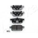 Rear brake pad set ASHIKA - 51-08-801