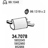 Pot échappement / Silencieux arrière ASSO - 34.7078