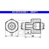 Adaptateur (conduite de frein) ATE - 03.3510-0100.1