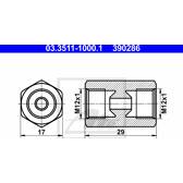 Adaptateur (conduite de frein) ATE - 03.3511-1000.1
