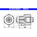 Adapter, brake line ATE - 03.3510-0059.1