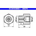 Adapter, Bremsleitung ATE - 03.3510-0059.1