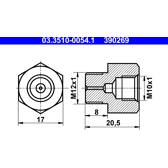 Adapter, remleiding ATE - 03.3510-0054.1