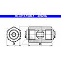 Adapter, remleiding ATE - 03.3511-1000.1