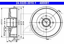 Brake drums (2-wheel set)