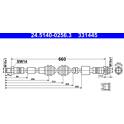 Brake Hose ATE - 24.5140-0256.3